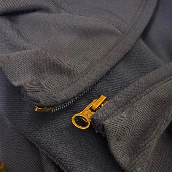 Under Armour Blue Zip-Up Hoodie with Orange Logo - Picture 10 of 10